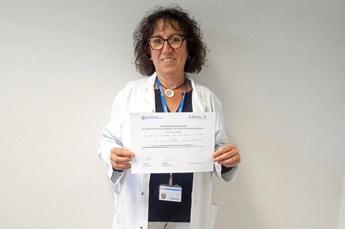 La infermera estomaterapeuta d’Althaia, premiada per l’elaboració d’una guia sobre cures d’ostomies